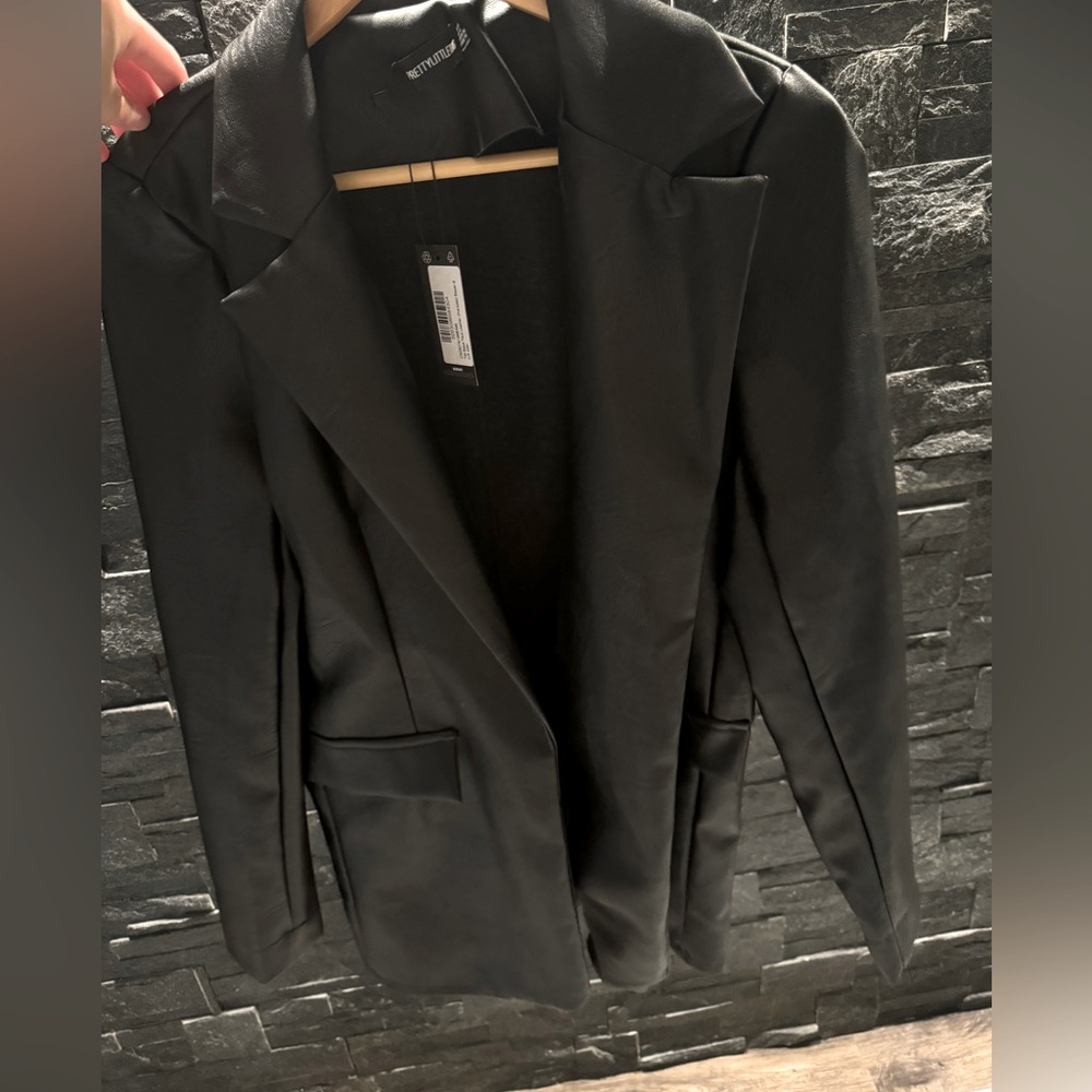 Prettylittle thing leather jacket